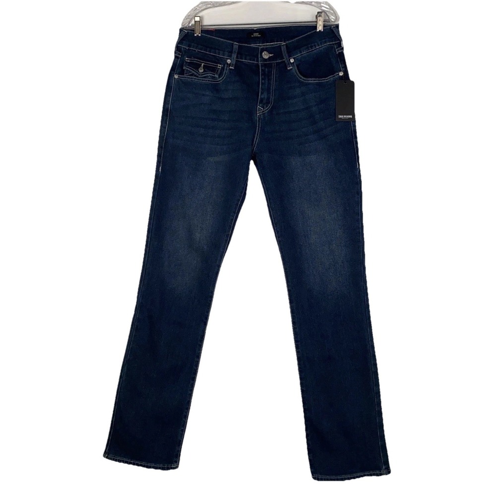 True Religion Jeans Men's 32x38 Ricky‎ Relaxed Straight Pocket Flaps 159$ NWT